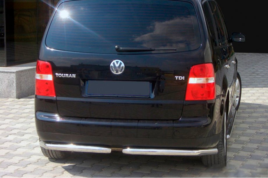 Volkswagen Touran 2003-2010 Angolari posteriori AK003 (2 pz, acciaio inox) Image