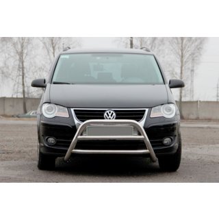 Protezione Anteriore WT022 Acciaio Inox Volkswagen Touran 2003-2010 foto 3