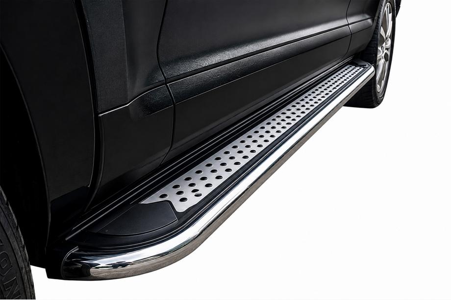 Porsche Cayenne 2003–2010 Pedane Laterali Maydos V2 (2 pz, Alluminio e Acciaio Inox) Image