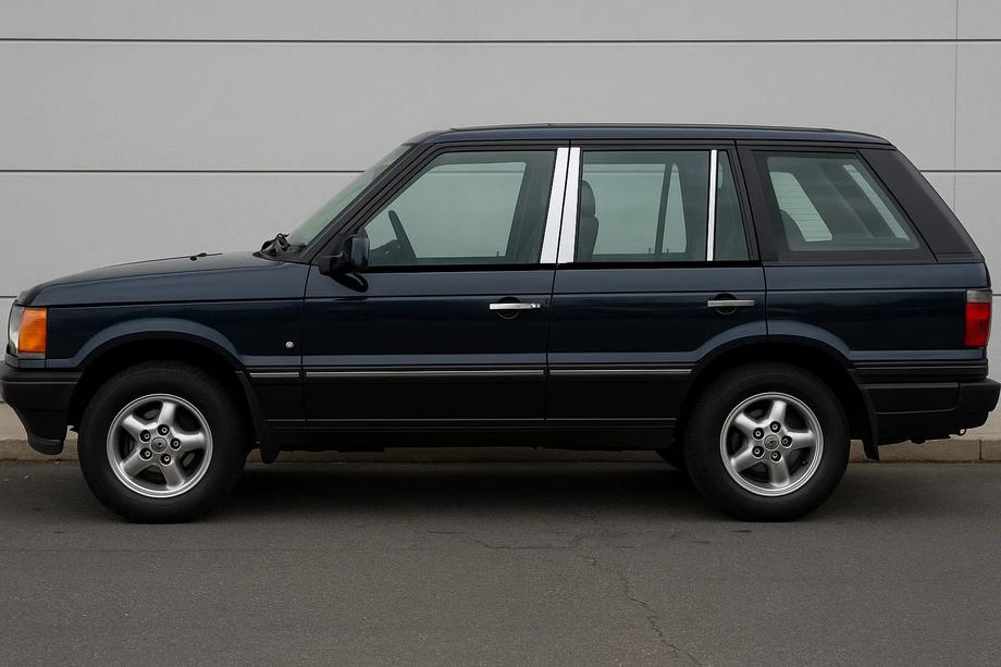 Range Rover II P38A 1997-2002 Modanature Montanti Porta in Acciaio Inox (6 pz) Image