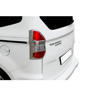 Coperture cromate per fanali posteriori (2 pz, plastica) Ford Courier 2014-2023 foto 1