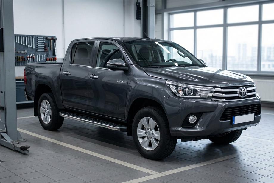 Toyota Hilux 2015- Pedane Laterali BlackLine (2 pz, Alluminio) Image