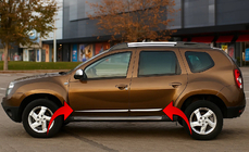 Renault Duster 2008–2017 Modanature Porte Acciaio Inox (4 pz) foto 1