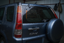 Honda CRV 2001-2006 Coperture cromate per fanali posteriori (2 pz, plastica) foto 1