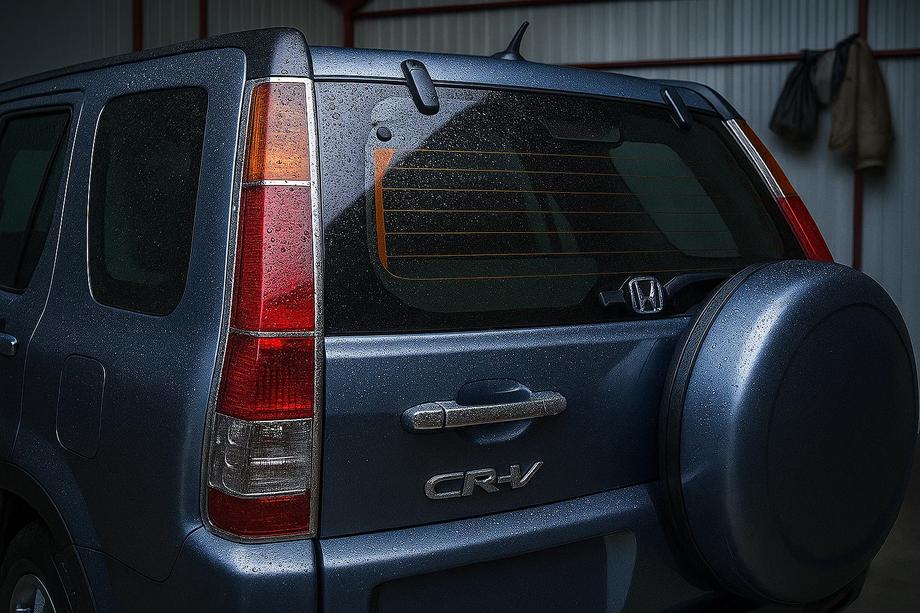 Honda CRV 2001-2006 Coperture cromate per fanali posteriori (2 pz, plastica) Image