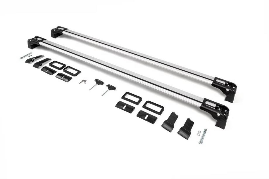 Renault Kangoo 2008–2020 Barre portatutto trasversali per punti di fissaggio originali, chiudibili a chiave (2 pz) Foto 13