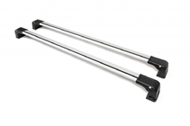 Renault Logan MCV 2005-2013 Barre portatutto trasversali per punti di fissaggio originali, chiudibili a chiave (2 pz) foto 15