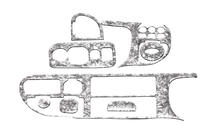 Ford Transit 1991-2000 Coperture Cruscotto (1997-2000) foto 6