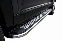 Volkswagen Touareg 2002–2010 Pedane Laterali Maydos V2 (2 pz, Alluminio e Acciaio Inox) foto 2