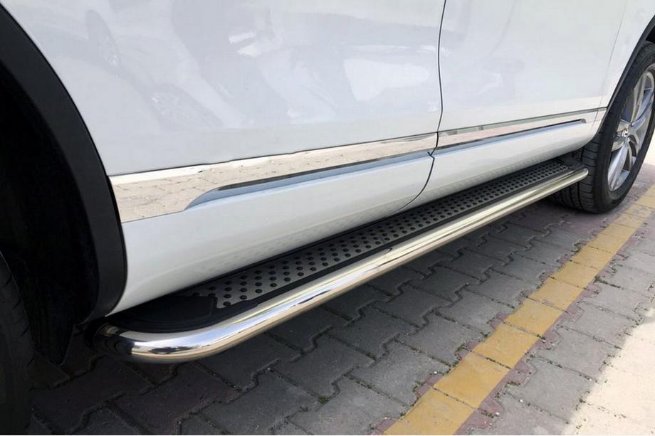 Volkswagen Touareg 2002–2010 Pedane Laterali Maydos V2 (2 pz, Alluminio e Acciaio Inox) Image