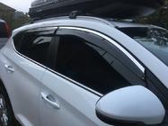 Hyundai Tucson TL 2016-2021 Deflettori finestrini con profilo cromato (6 pz, Niken) foto 5