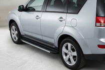 Citroen C-Crosser 2007-2013 Pedane Laterali Maya V1 (2 pz, Alluminio) foto 1