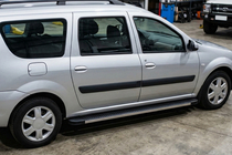 Dacia Logan MCV 2004-2014 Pedane Laterali Maya V1 (2 pz, Alluminio) foto 1