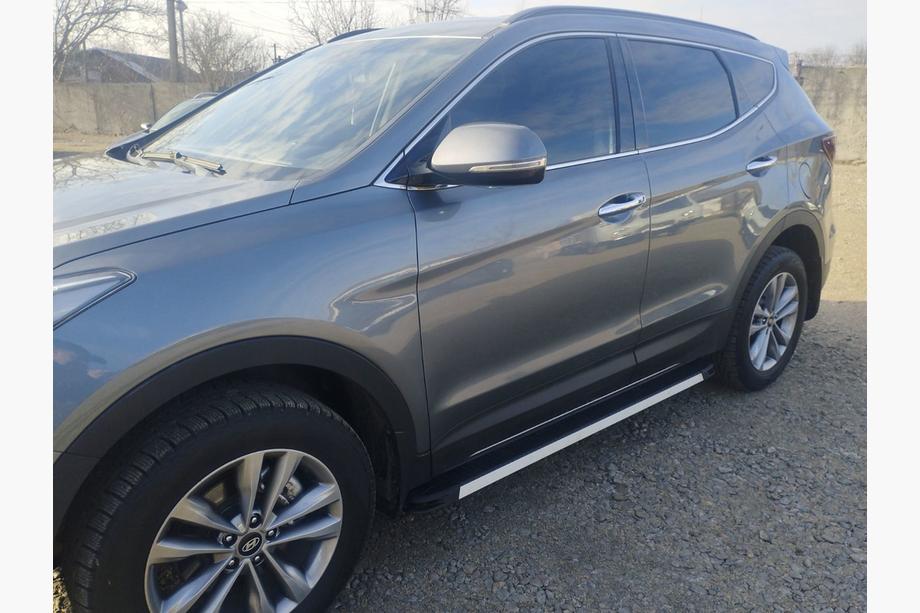 Hyundai Santa Fe 3 2012-2018 Pedane Laterali Maya V1 (2 pz, Alluminio) Image