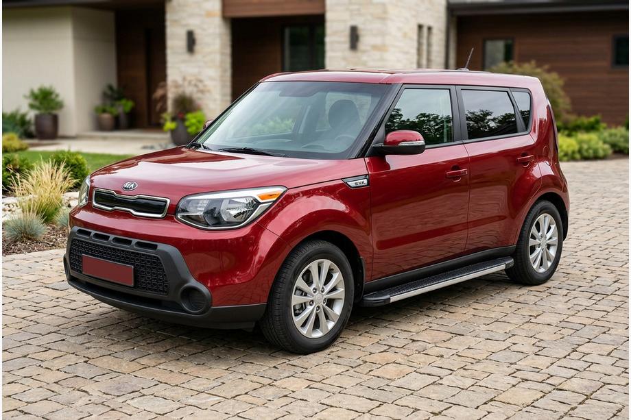 Kia Soul II 2013-2018 Pedane Laterali Maya V1 (2 pz, Alluminio) Image