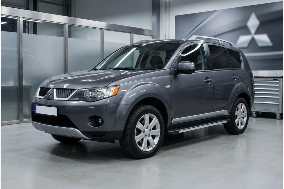 Mitsubishi Outlander 2006-2012 Pedane Laterali Maya V1 (2 pz, Alluminio) Image