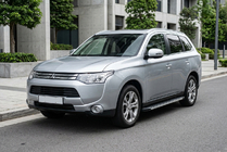 Mitsubishi Outlander 2012-2021 Pedane Laterali Maya V1 (2 pz, Alluminio) foto 1