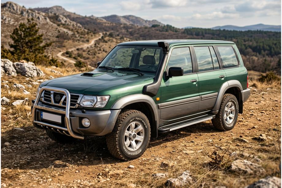 Nissan Patrol Y61 1997-2011 Pedane Laterali Maya V1 (2 pz, Alluminio) Image