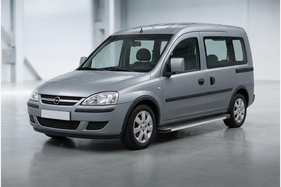 Opel Combo 2002–2012 Pedane Laterali Maya V1 (2 pz, Alluminio) Image