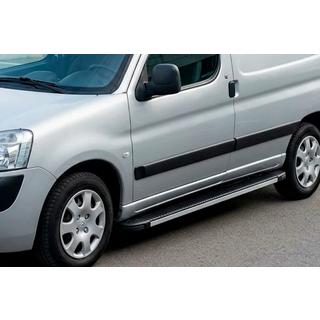 Pedane Laterali Maya V1 (2 pz, Alluminio) Peugeot Partner 1996-2008 foto 1