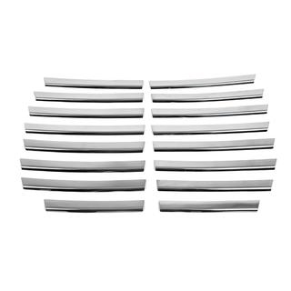 Modanature cromate per griglia (acciaio inox) Dodge Nitro 2006-2011 foto 3