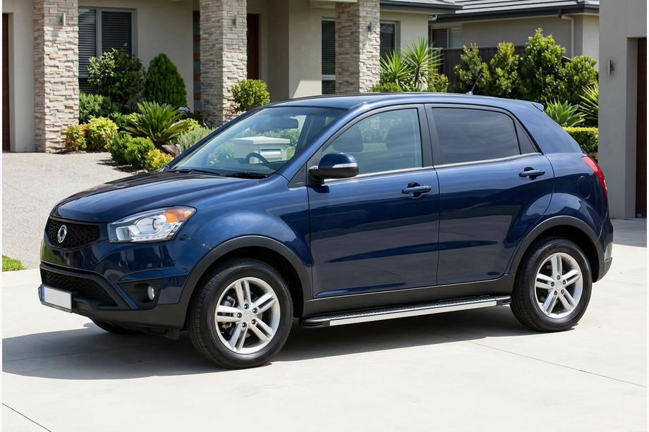 SsangYong Korando 2010-2019 Pedane Laterali Maya V1 (2 pz, Alluminio) Image