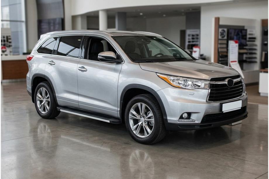 Toyota Highlander 2013-2019 Pedane Laterali Maya V1 (2 pz, Alluminio) Image