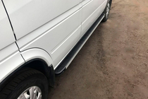 Volkswagen LT 1995-2006 Pedane Laterali Maya (2 pz, Alluminio) foto 1