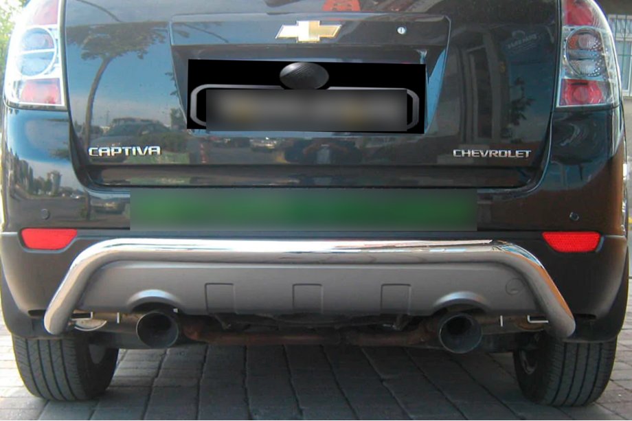 Chevrolet Captiva 2006-2019 Barra Posteriore AK007 (Acciaio Inox) Foto 2