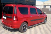 Dacia Logan MCV 2004-2014 Tubi Laterali (2 pz, Acciaio Inox) 70 mm, con inserti in plastica foto 4