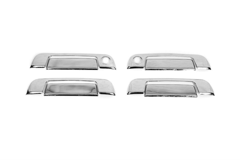 BMW 5 Series E34 1988-1995 Coperture Maniglie Cromate (4 pz) Acciaio Inox Lucido (Maniglie Anteriori) Foto 2