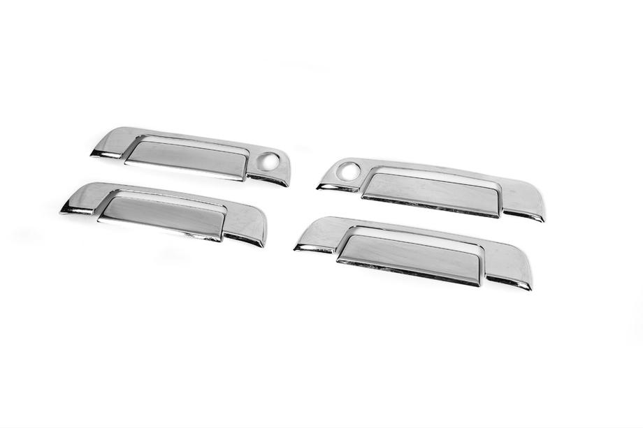 BMW 5 Series E34 1988-1995 Coperture Maniglie Cromate (4 pz) Acciaio Inox Lucido (Maniglie Anteriori) Foto 3