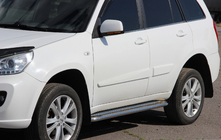 Chery Tiggo 1 2005-2016 Pedane Laterali Premium (2 pz, Acciaio Inox) foto 1
