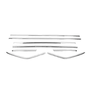 Cornici Finestrini (8 pz, Acciaio Inox) foto 3