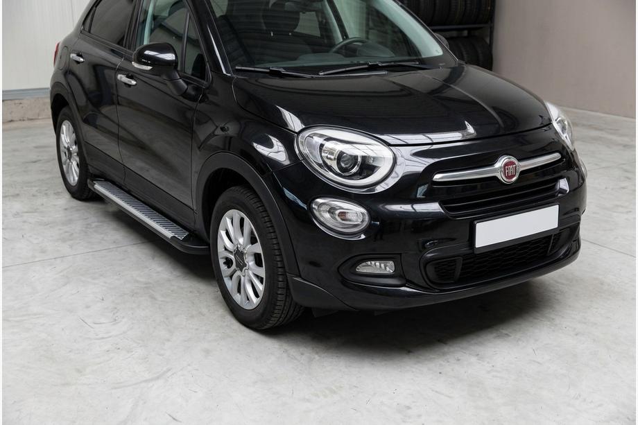 Fiat 500X 2014-2024 Pedane Laterali Line (2 pz, Alluminio) Image