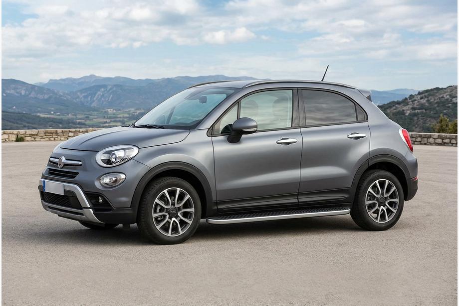 Fiat 500X 2014-2024 Pedane Laterali Tayga Grey (2 pz, Alluminio) Foto 1