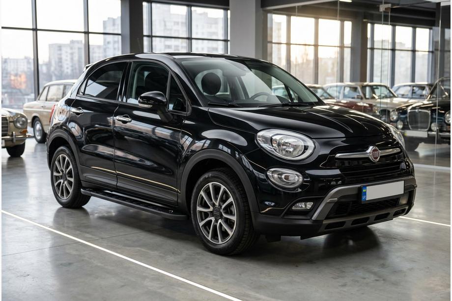 Fiat 500X 2014-2024 Pedane Laterali RedLine Black (2 pz, Alluminio) Image