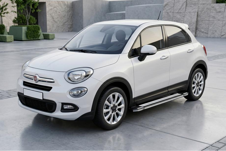 Fiat 500X 2014-2024 Pedane Laterali Rainbow (2 pz, Alluminio) Image