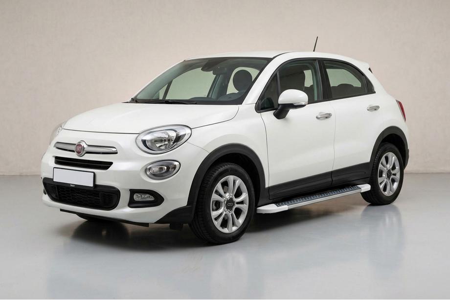 Fiat 500X 2014-2024 Pedane Laterali Allmond White (2 pz, Alluminio) Image