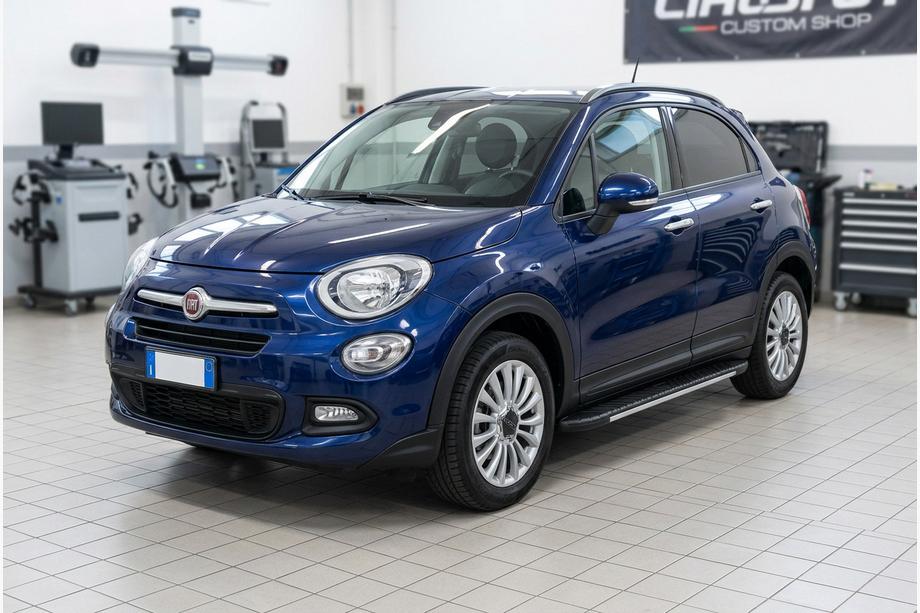 Fiat 500X 2014-2024 Pedane laterali Bosphorus Grey (2 pz, alluminio) Image