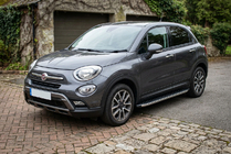 Fiat 500X 2014-2024 Pedane Laterali BlackLine (2 pz, Alluminio) foto 1