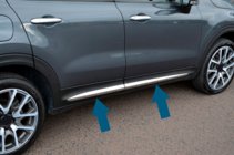Fiat 500X 2014-2024 Modanature porte cromate (4 pz) foto 2