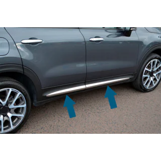 Modanature porte cromate (4 pz) Fiat 500X 2014-2024 foto 2