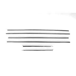 Modanature inferiori finestrini cromate (acciaio inox) Fiat Tipo 2016- foto 2