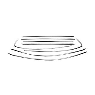 Cornice completa finestrini in acciaio inox foto 2