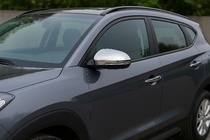 Hyundai Tucson TL 2016-2021 Coperture Specchietti (2 pz, Acciaio Inox) foto 1