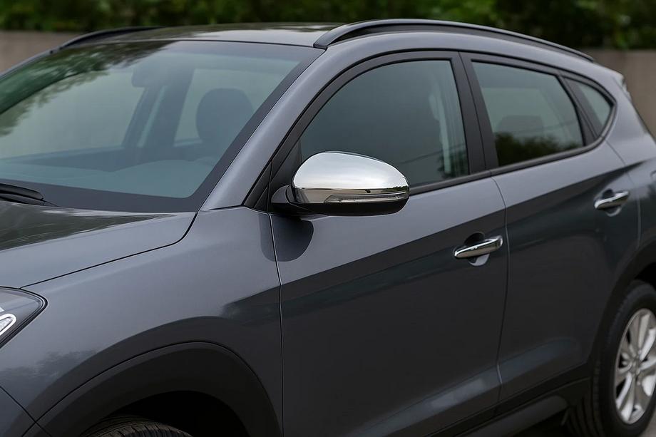 Hyundai Tucson TL 2016-2021 Coperture Specchietti (2 pz, Acciaio Inox) Image