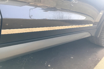 Hyundai Tucson TL 2016-2021 Modanature porta acciaio inox strette set 4 pezzi foto 3