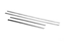 Hyundai Tucson TL 2016-2021 Modanature porta acciaio inox strette set 4 pezzi foto 4