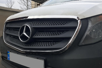 Mercedes Vito/V-class W447 2014- Cornice griglia (2 pz, acciaio inox) foto 4